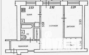 2-к квартира, вторичка, 45м2, 4/5 этаж