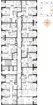 2-к квартира, вторичка, 58м2, 10/10 этаж