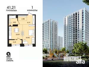 1-к квартира, вторичка, 41м2, 17/17 этаж