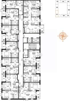 4-к квартира, вторичка, 78м2, 3/10 этаж