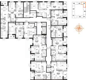 2-к квартира, вторичка, 48м2, 7/10 этаж