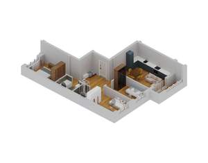 3-к квартира, вторичка, 77м2, 5/21 этаж