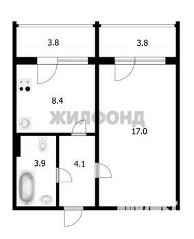1-к квартира, вторичка, 33м2, 7/10 этаж