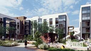 1-к квартира, строящийся дом, 44м2, 2/6 этаж