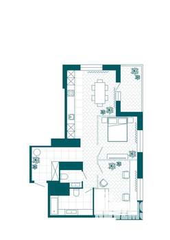 1-к квартира, вторичка, 72м2, 18/23 этаж