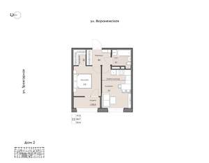 1-к квартира, вторичка, 35м2, 6/16 этаж