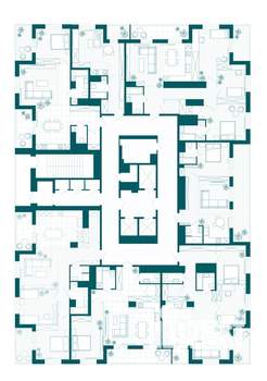 1-к квартира, вторичка, 80м2, 21/23 этаж