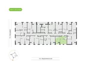 1-к квартира, вторичка, 40м2, 12/20 этаж