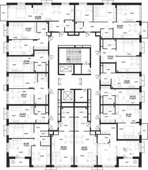 Студия квартира, вторичка, 36м2, 2/10 этаж