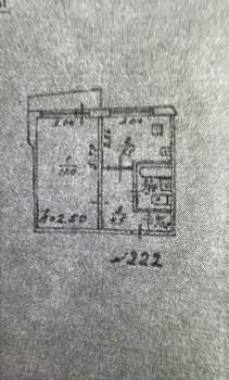 1-к квартира, вторичка, 33м2, 2/9 этаж