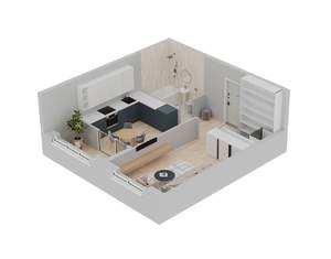1-к квартира, вторичка, 35м2, 3/20 этаж
