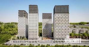 2-к квартира, строящийся дом, 51м2, 21/22 этаж