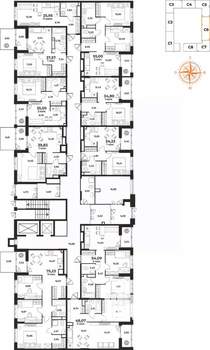 2-к квартира, вторичка, 54м2, 1/10 этаж