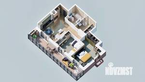 2-к квартира, вторичка, 70м2, 4/23 этаж