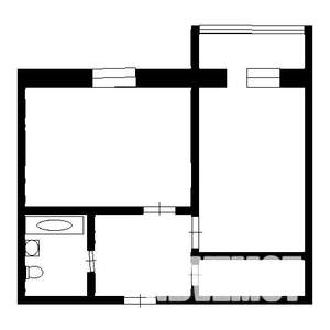 1-к квартира, вторичка, 28м2, 5/5 этаж
