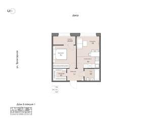 1-к квартира, вторичка, 35м2, 2/16 этаж