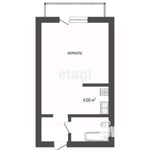 Студия квартира, вторичка, 28м2, 5/9 этаж