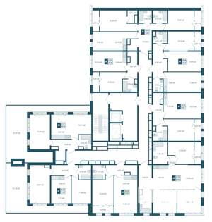 3-к квартира, строящийся дом, 82м2, 16/17 этаж