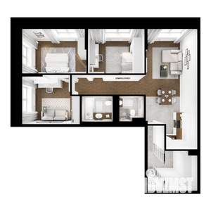 3-к квартира, вторичка, 84м2, 1/10 этаж