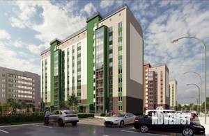 2-к квартира, строящийся дом, 55м2, 10/10 этаж