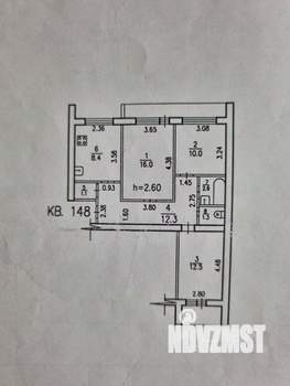 3-к квартира, вторичка, 68м2, 5/10 этаж