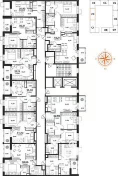 1-к квартира, вторичка, 26м2, 10/10 этаж