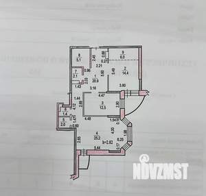 3-к квартира, вторичка, 89м2, 22/25 этаж
