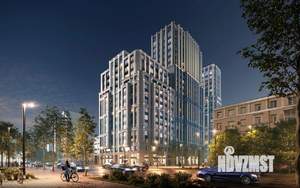 1-к квартира, строящийся дом, 37м2, 20/21 этаж