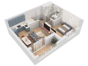 1-к квартира, вторичка, 44м2, 2/9 этаж