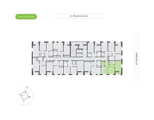 2-к квартира, вторичка, 52м2, 11/16 этаж