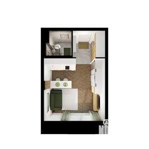 Студия квартира, вторичка, 24м2, 4/10 этаж