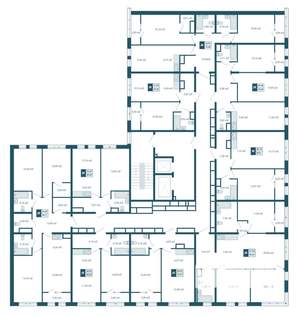 2-к квартира, строящийся дом, 40м2, 15/17 этаж