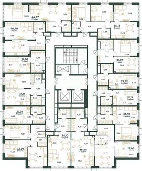2-к квартира, вторичка, 34м2, 12/24 этаж