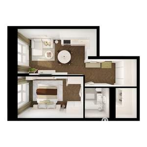 1-к квартира, вторичка, 45м2, 1/10 этаж