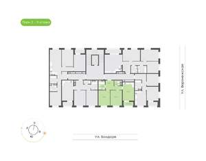 2-к квартира, вторичка, 59м2, 4/9 этаж