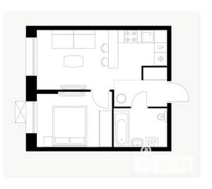 1-к квартира, вторичка, 32м2, 9/10 этаж