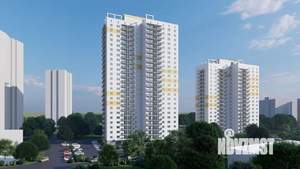 1-к квартира, строящийся дом, 36м2, 19/25 этаж