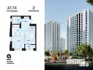 2-к квартира, вторичка, 48м2, 16/16 этаж