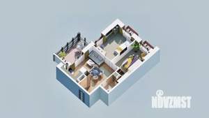 2-к квартира, вторичка, 52м2, 5/23 этаж