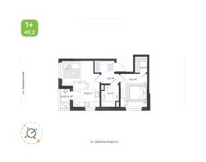 1-к квартира, вторичка, 50м2, 20/21 этаж