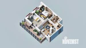 2-к квартира, вторичка, 55м2, 7/23 этаж