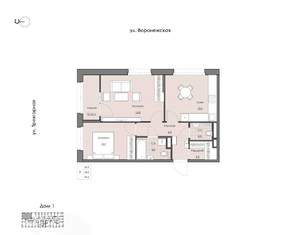2-к квартира, вторичка, 57м2, 15/20 этаж