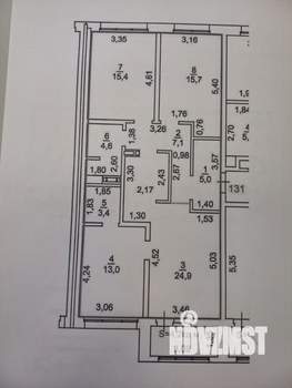 3-к квартира, вторичка, 89м2, 9/13 этаж