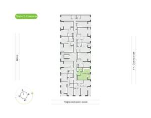 1-к квартира, вторичка, 38м2, 8/9 этаж