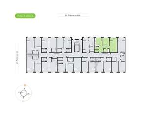 2-к квартира, вторичка, 56м2, 8/9 этаж
