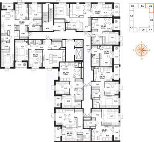 2-к квартира, вторичка, 48м2, 6/10 этаж