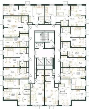 2-к квартира, вторичка, 34м2, 22/24 этаж