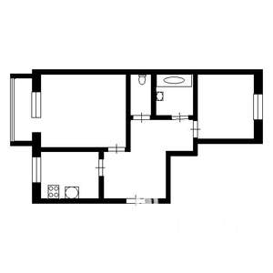 2-к квартира, вторичка, 50м2, 1/5 этаж