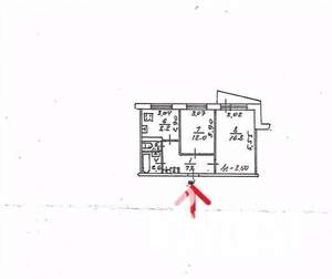 2-к квартира, вторичка, 49м2, 4/9 этаж
