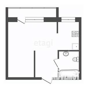Студия квартира, вторичка, 25м2, 4/5 этаж